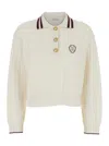 Brunello Cucinelli Sport Club Pullover With White Cashmere In White