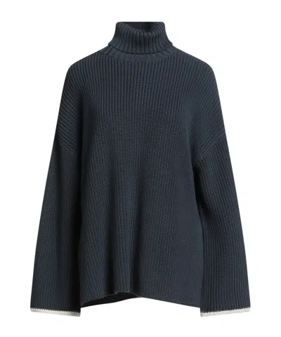 Brunello Cucinelli Polo Neck In Blue