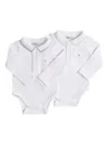 Brunello Cucinelli Polo-neck Bodysuit Set In White