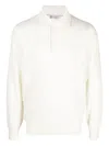 Brunello Cucinelli Long-sleeve Cashmere Polo Shirt In White