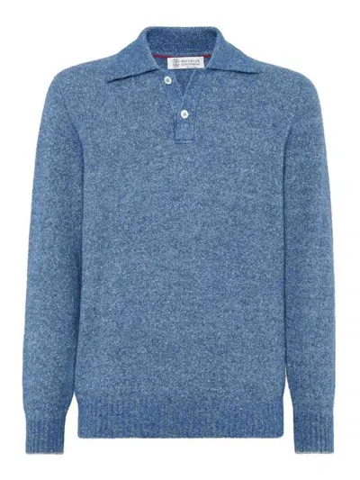 BRUNELLO CUCINELLI POLO-NECK SWEATER