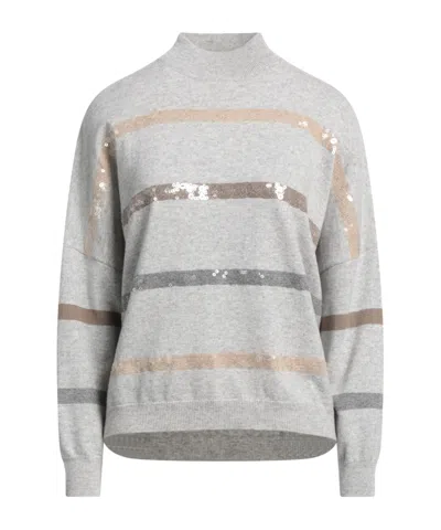 Brunello Cucinelli Polo Neck In Gray