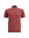 Brunello Cucinelli Short-sleeve Polo Shirt In Purple