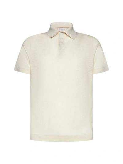 Brunello Cucinelli Polo Shirt In Beige