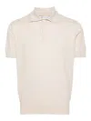 Brunello Cucinelli Cotton Polo Shirt In Beige