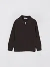 Brunello Cucinelli Polo Shirt  Kids Color Brown In Black