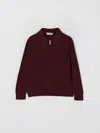 Brunello Cucinelli Polo Shirt  Kids Color Burgundy In Multi
