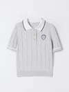 Brunello Cucinelli Polo Shirt  Kids Color Grey In Grey
