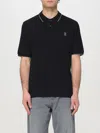 Brunello Cucinelli Midnight Polo Shirt With Buttoned Placket In Black