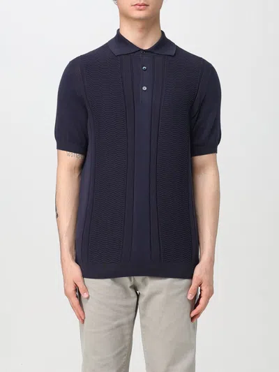 BRUNELLO CUCINELLI POLO SHIRT BRUNELLO CUCINELLI MEN COLOR BLUE,G55390009