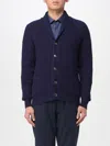 Brunello Cucinelli Ribbed-knit Cardigan In Blue