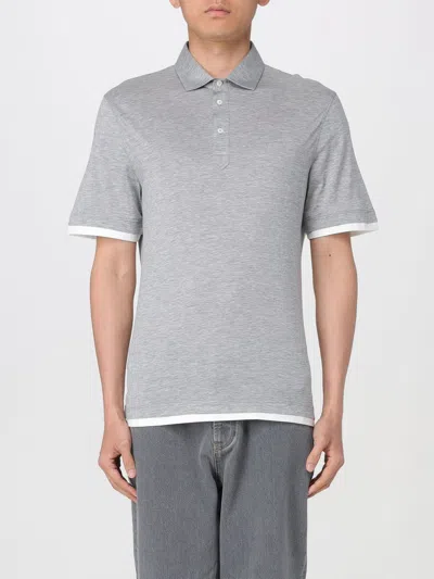 Brunello Cucinelli Polo Shirt  Men Color Grey