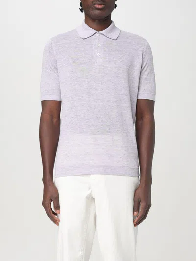 BRUNELLO CUCINELLI POLO SHIRT BRUNELLO CUCINELLI MEN COLOR LILAC,G49671038