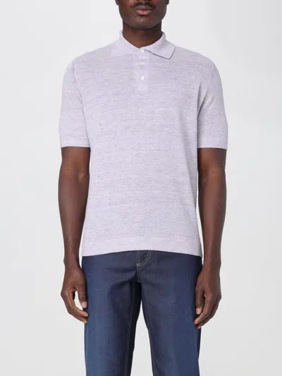 BRUNELLO CUCINELLI POLO SHIRT BRUNELLO CUCINELLI MEN COLOR LILAC,429957038