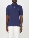 Brunello Cucinelli Men's Mc Polo T-shirt In Marine