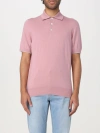 Brunello Cucinelli Slim-fit Cotton-piqué Polo Shirt In Pink