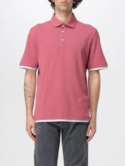 Brunello Cucinelli Polo Shirt  Men Color Raspberry