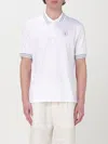 Brunello Cucinelli Polo Shirt  Men Color White In White