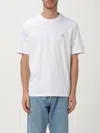 Brunello Cucinelli Crew Neck T-shirt With Subtle Logo Print In White