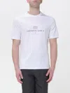Brunello Cucinelli Men Crew-neck T-shirt With Graphic Print In White