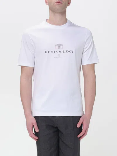 BRUNELLO CUCINELLI BRUNELLO CUCINELLI T-SHIRT MEN COLOR WHITE,H78500001