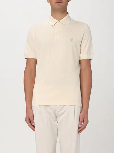 Brunello Cucinelli Polo Shirt  Men Color Yellow In Yellow