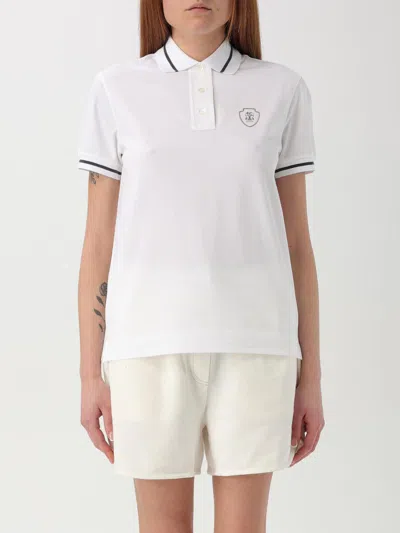 BRUNELLO CUCINELLI POLO SHIRT BRUNELLO CUCINELLI WOMAN COLOR WHITE,G49391001