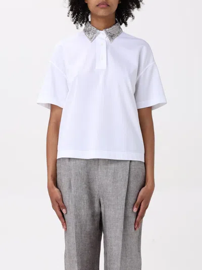 Brunello Cucinelli Polo Shirt  Woman Color White