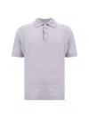 Brunello Cucinelli Linen Polo Shirt In C2361