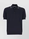 Brunello Cucinelli Regular Plain Polo Shirt In Blue