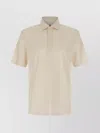 Brunello Cucinelli Classic Cotton Jersey Polo Shirt In Neutral