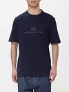 Brunello Cucinelli Polo Shirt Men  In Blue