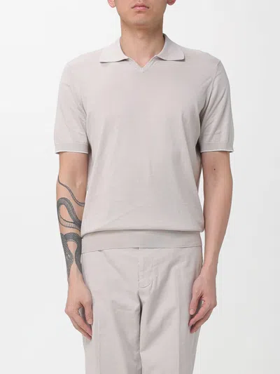 Brunello Cucinelli Polo Shirt Men  In Neutral