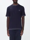 Brunello Cucinelli Polo Shirt Men Color Navy In Blue