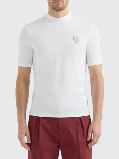 Brunello Cucinelli Polo Shirt Men In White
