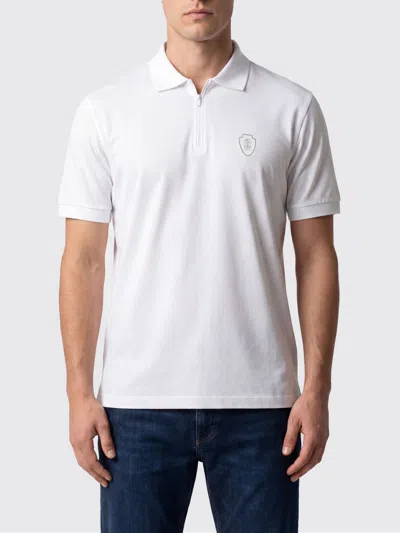 Brunello Cucinelli Polo Shirt Men In White