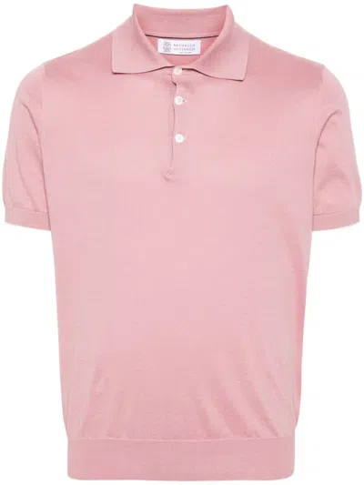 Brunello Cucinelli Polo Shirt In Color Carne Y Neutral