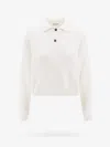Brunello Cucinelli Women English Rib Cotton Polo-style Jersey With Jewellery In White