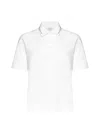 Brunello Cucinelli Monili Chain-detailed Cotton Polo Shirt In White
