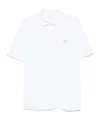 Brunello Cucinelli Polo Shirt With Lapel Short Sleeve In White