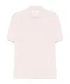 Brunello Cucinelli Polo Shirt With Lapel Short Sleeve In White