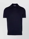 BRUNELLO CUCINELLI POLO SHIRT WITH RIBBED COLLAR AND SHORT SLEEVES