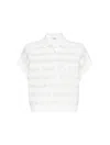 BRUNELLO CUCINELLI POLO SHIRT WITH SEQUINS