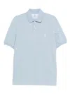 Brunello Cucinelli Polo Shirt With Soft Collar In Blue