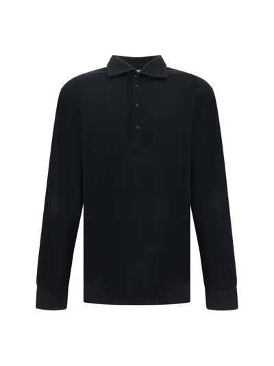Brunello Cucinelli Polo Shirts In Black