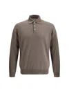 Brunello Cucinelli Polo Shirt In Brown