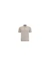 Brunello Cucinelli Beige Cotton Polo Shirt In Neutral