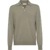 Brunello Cucinelli Polo-style Sweater In Green