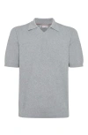 Brunello Cucinelli Ribbed-knit Polo Jumper In Grey