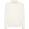Brunello Cucinelli Polo-style Sweater In Neutral